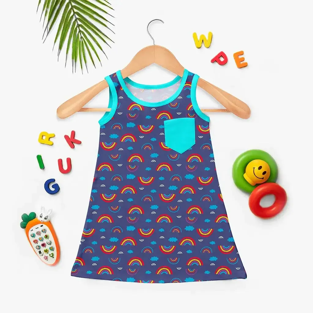 Glow A-Line Dress - Rainbow Smiles (6-12 Months)