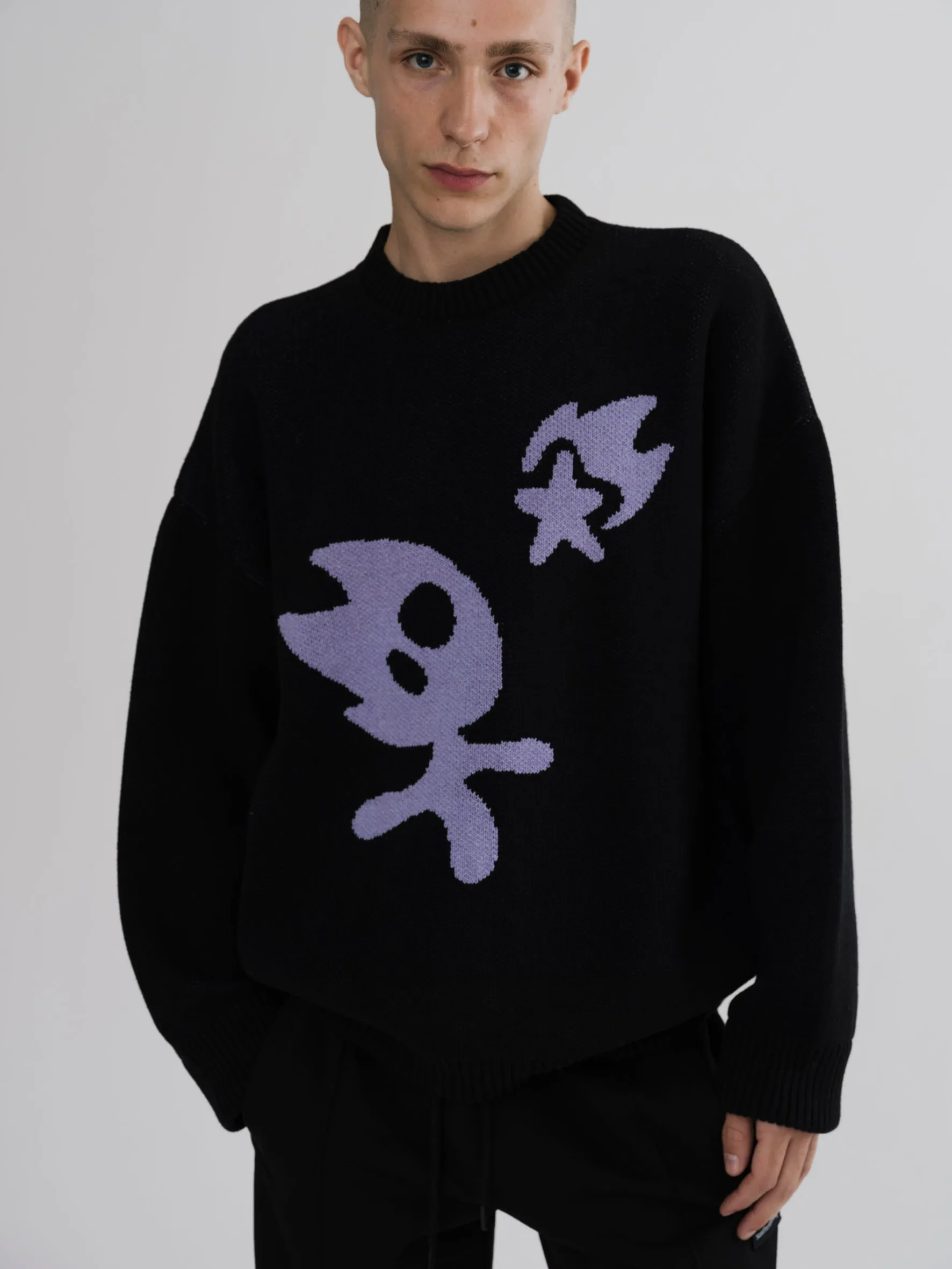 Goodbois Dreamboy Knit Crewneck Black