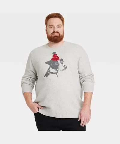 Goodfellow & Co Men's Big & Tall Holiday Crewneck Pullover Sweater