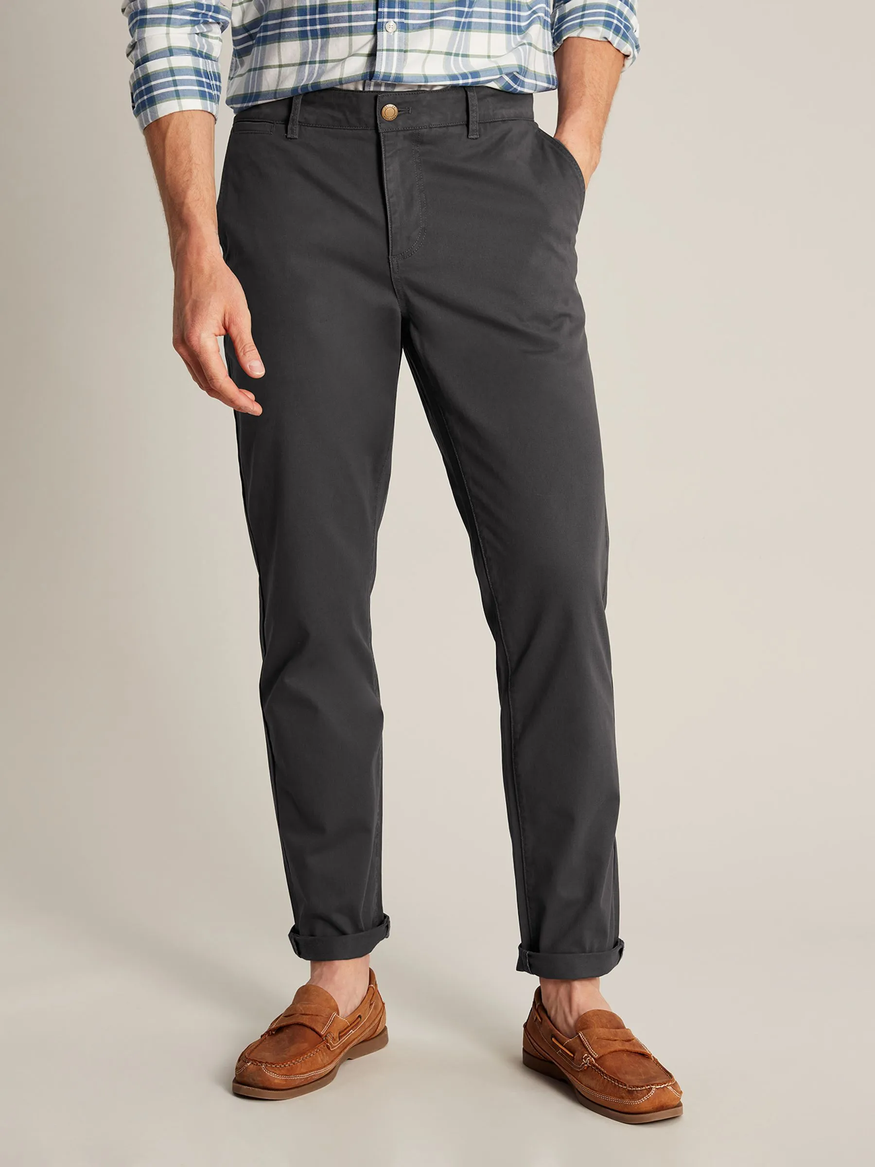 Grey Chinos Trousers