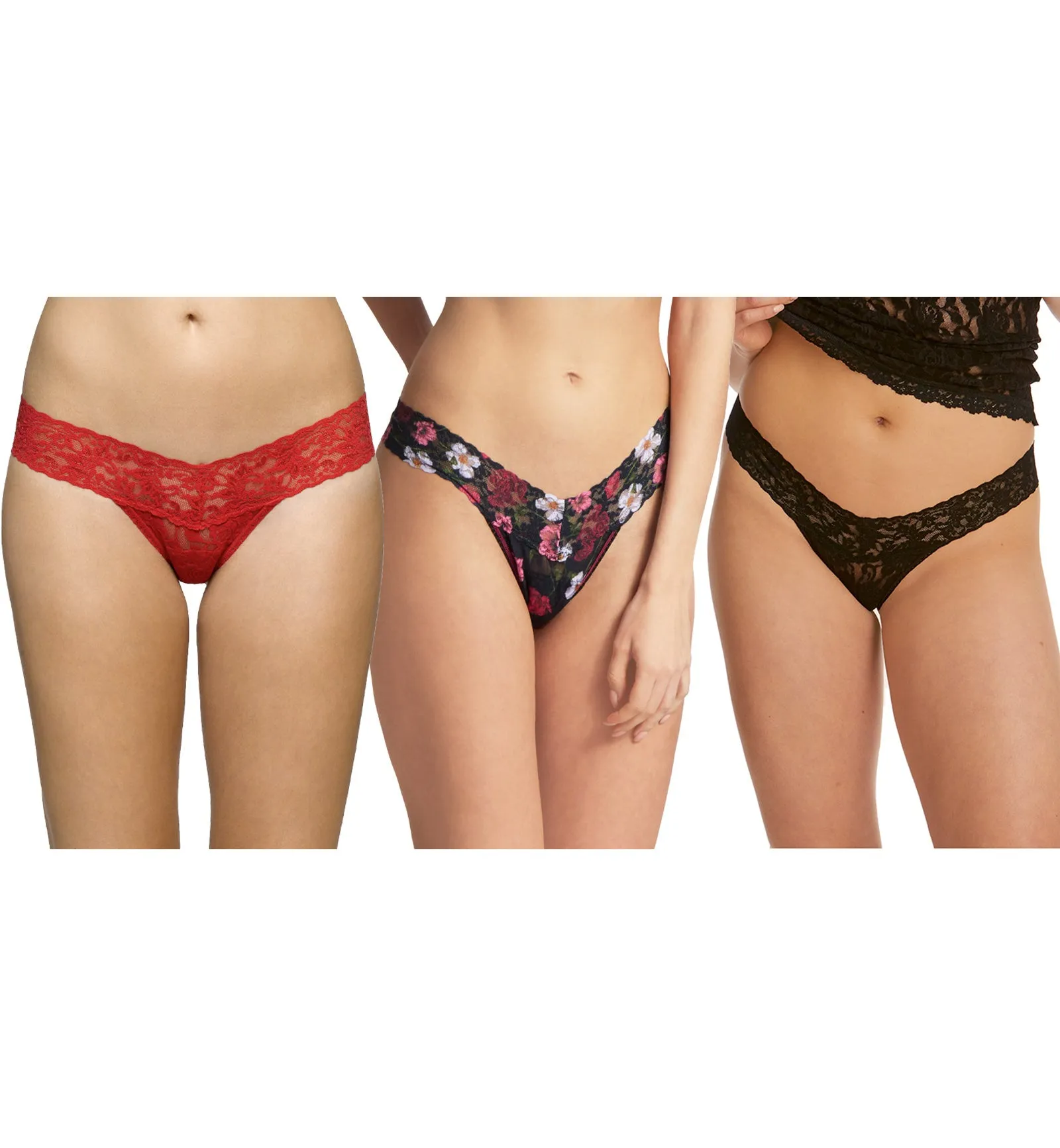 Hanky Panky 3-PACK Signature Lace Low Rise Thong (49113PK) - Am I Dreaming