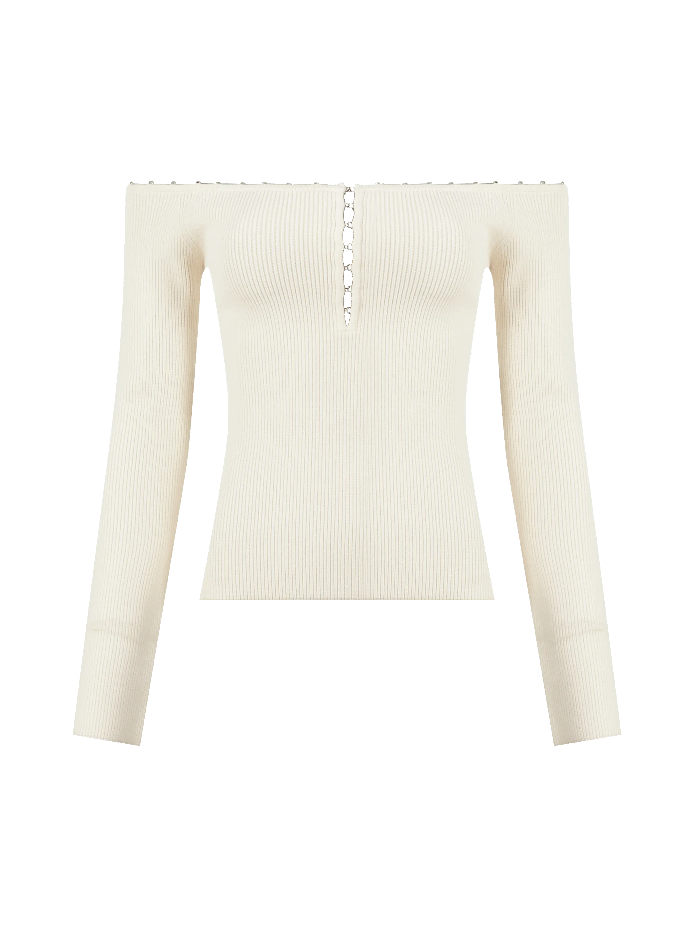 HELMUT LANG  Rib knit jumper - Beige