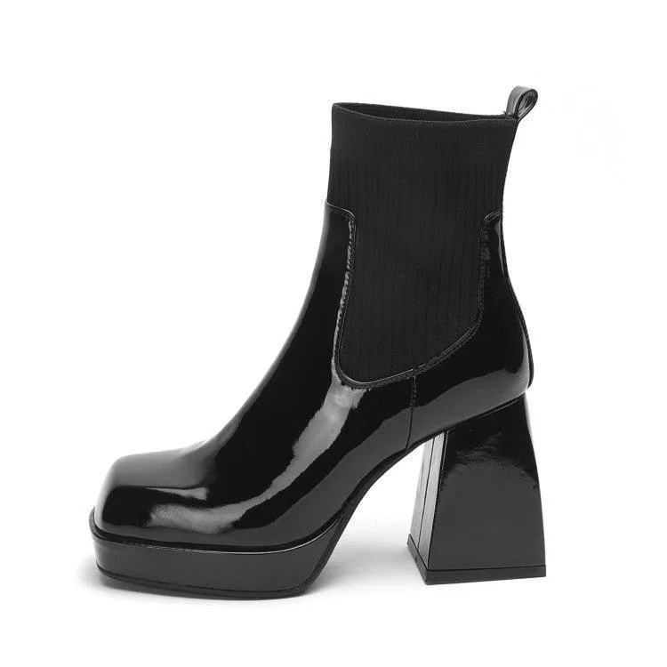 High-heeled Ankle Boots