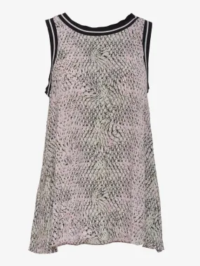 Iceberg Patterned tank top with contrasting details