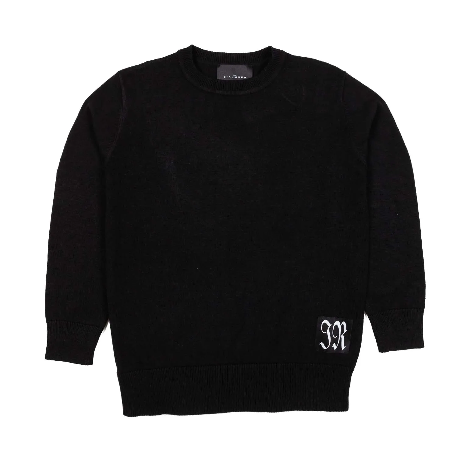 John Richmond Black Pullover With Jr Logo Patch