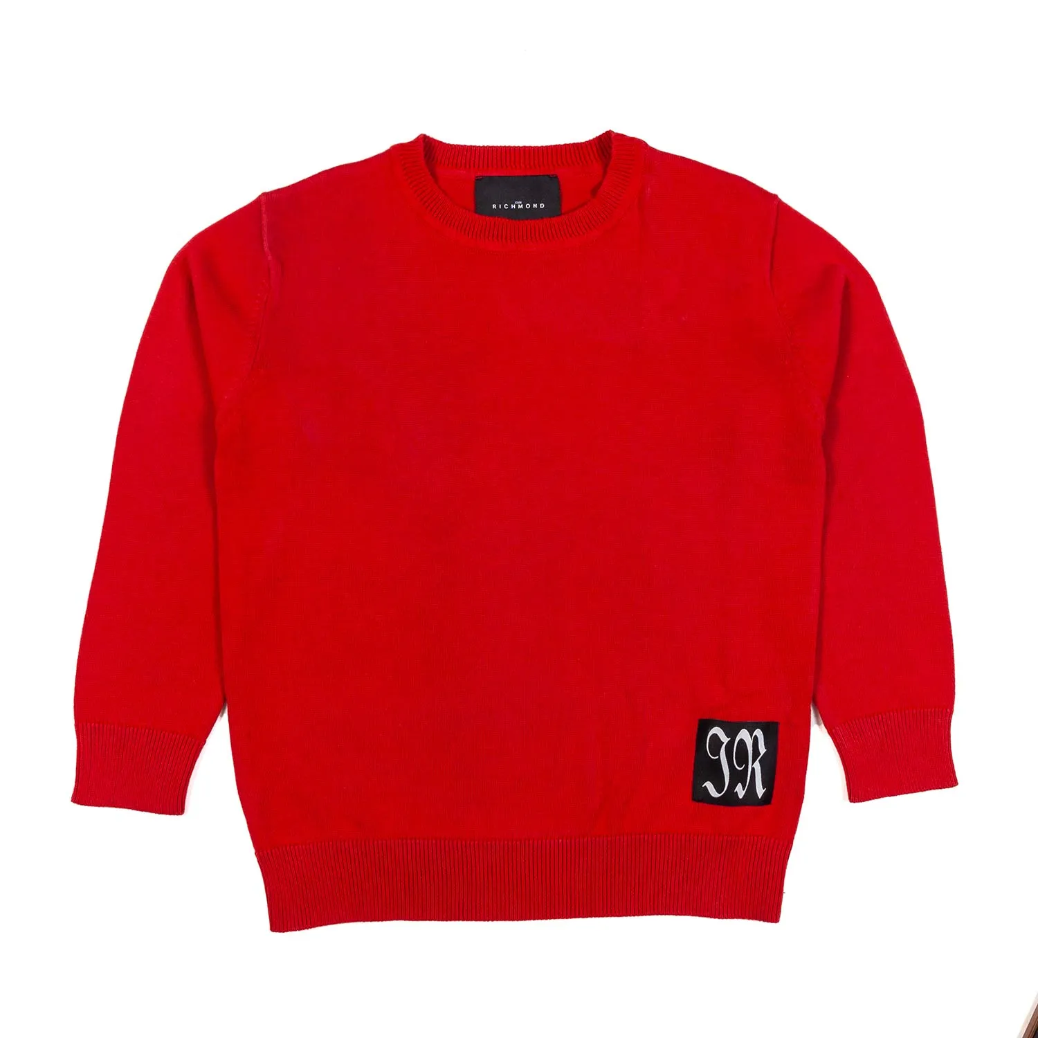 John Richmond Tango Red Pullover With Jr Logo Patch For Kids