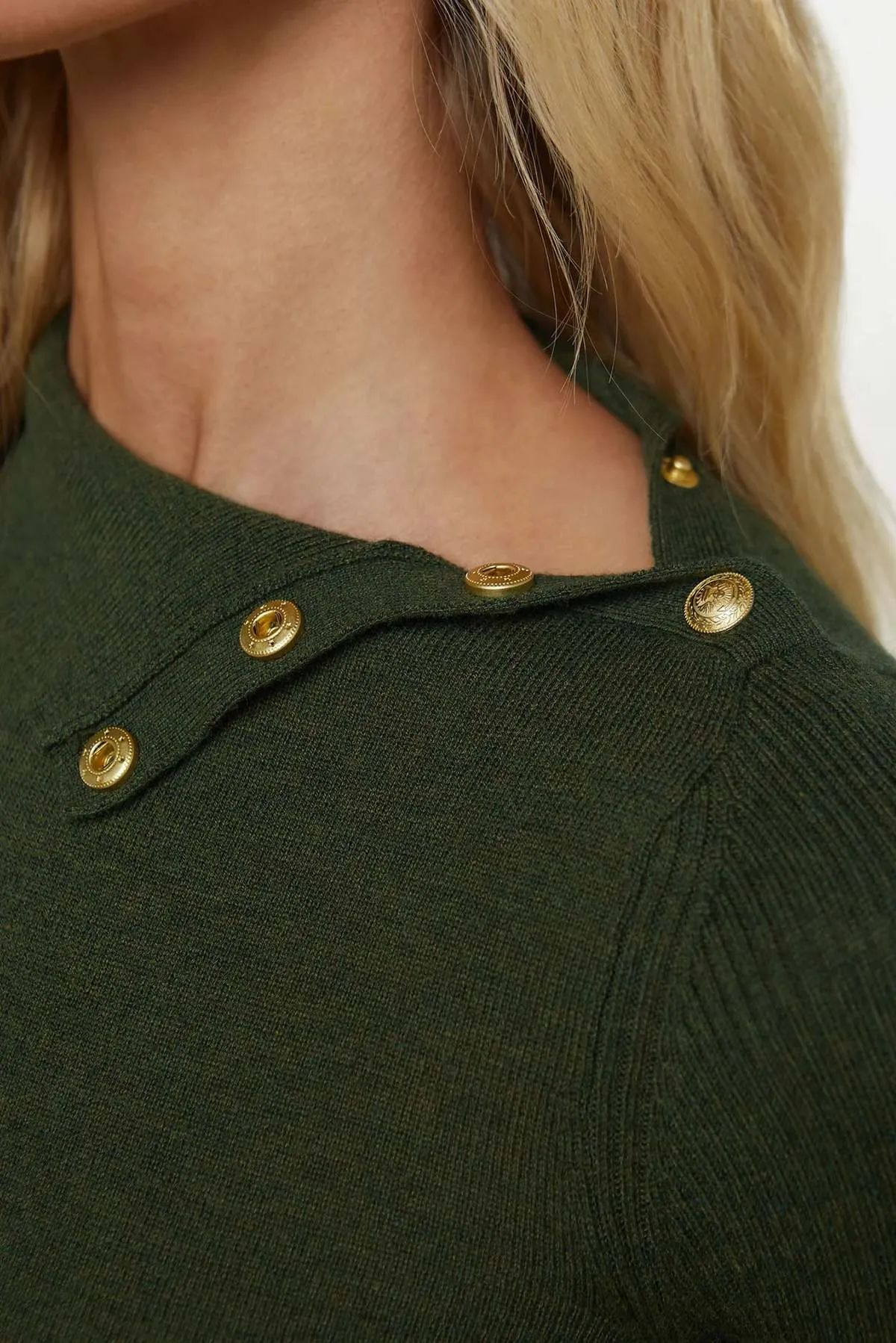 Kamdyn Turtleneck - Moss/Gold