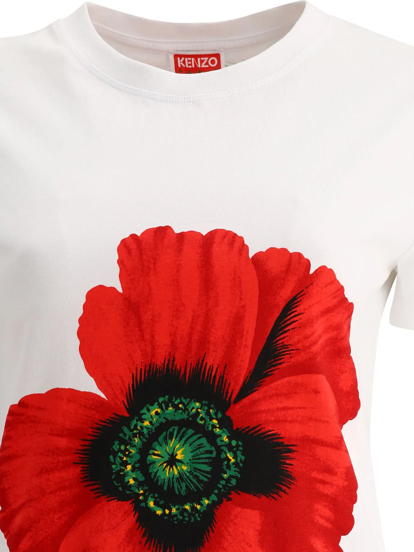 Kenzo Floral Printed Crewneck T-Shirt