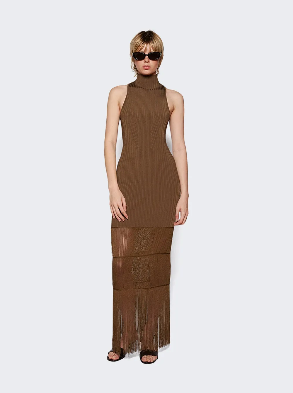 Khaite   Zare Dress Toffee 