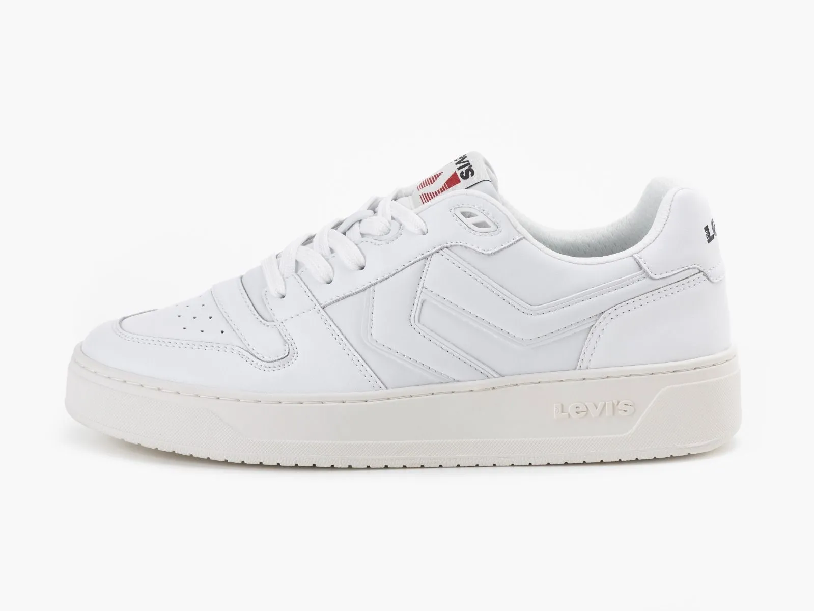 Levis Glide Lace Up Sneakers White