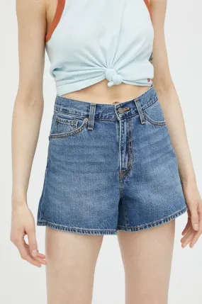 Levi's denim shorts women's blue color