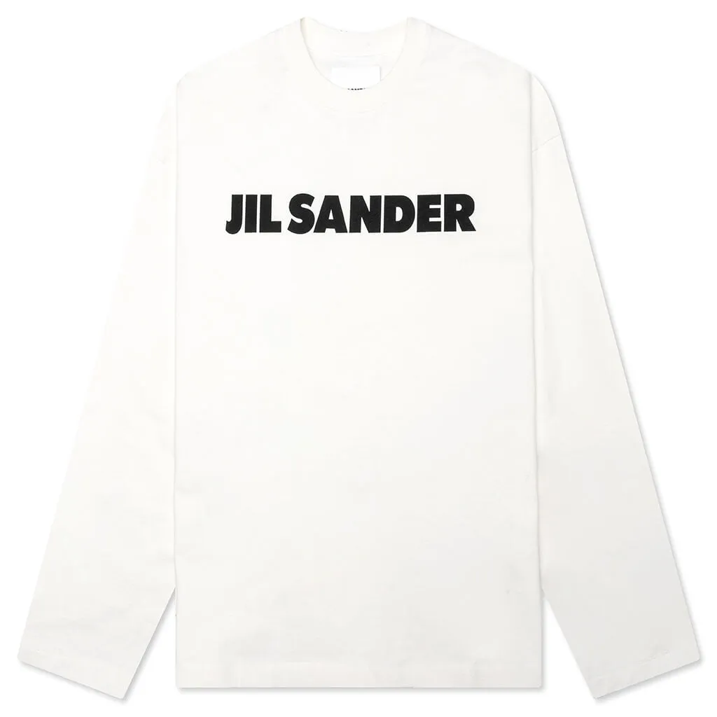 Long Sleeve Logo T-Shirt - Porcelain