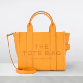 MARC JACOBS The Leather Small Tote Bag - Tangerine