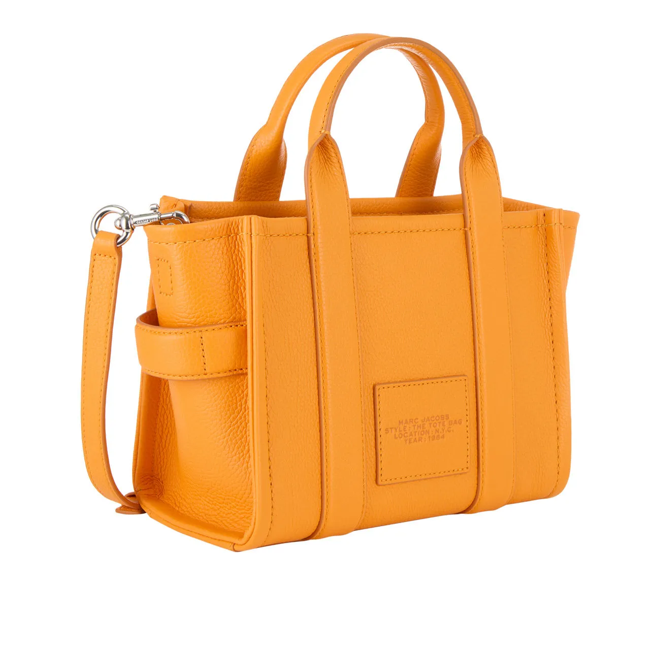 MARC JACOBS The Leather Small Tote Bag - Tangerine