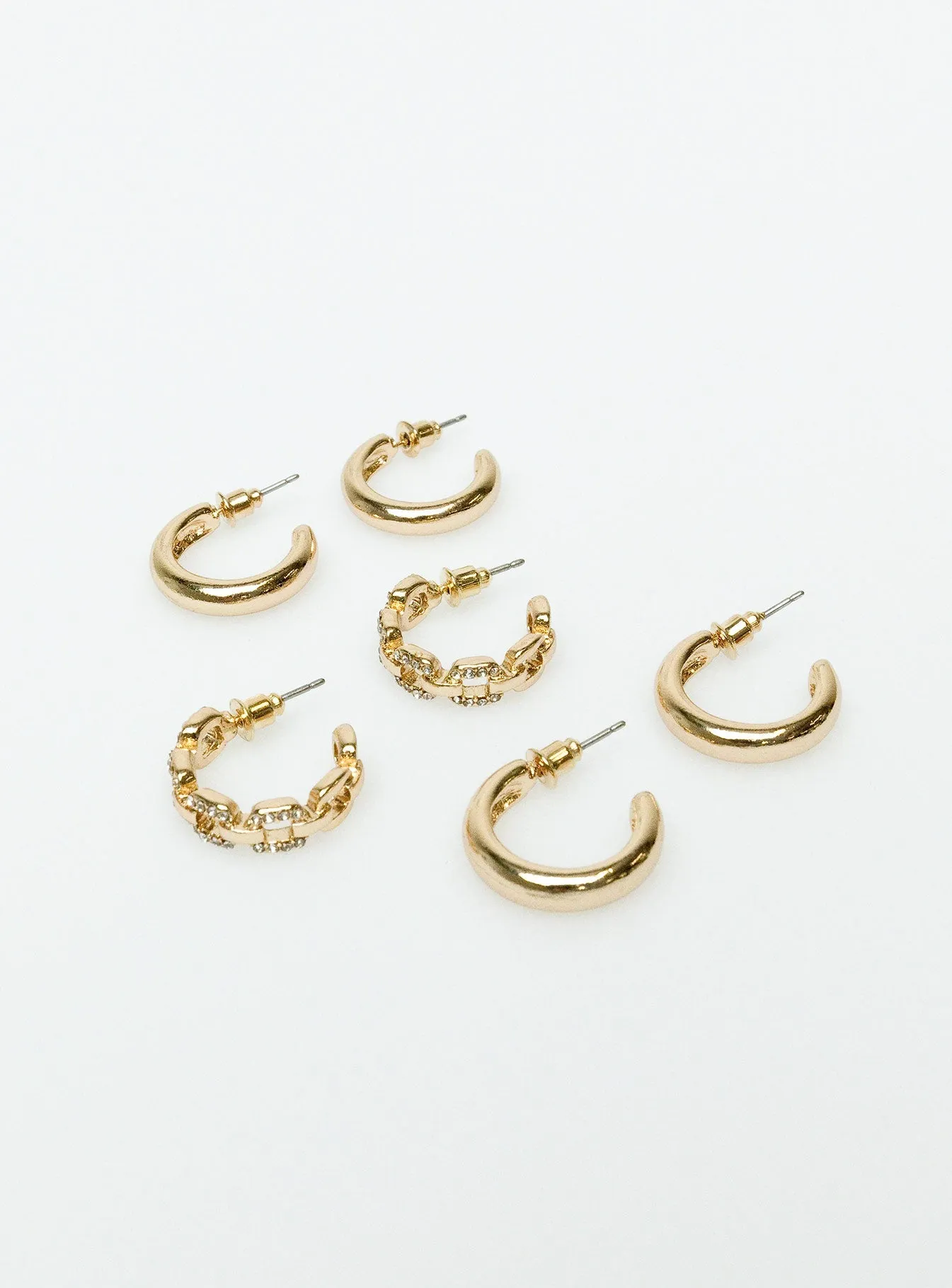 Marsher Earring Pack Gold