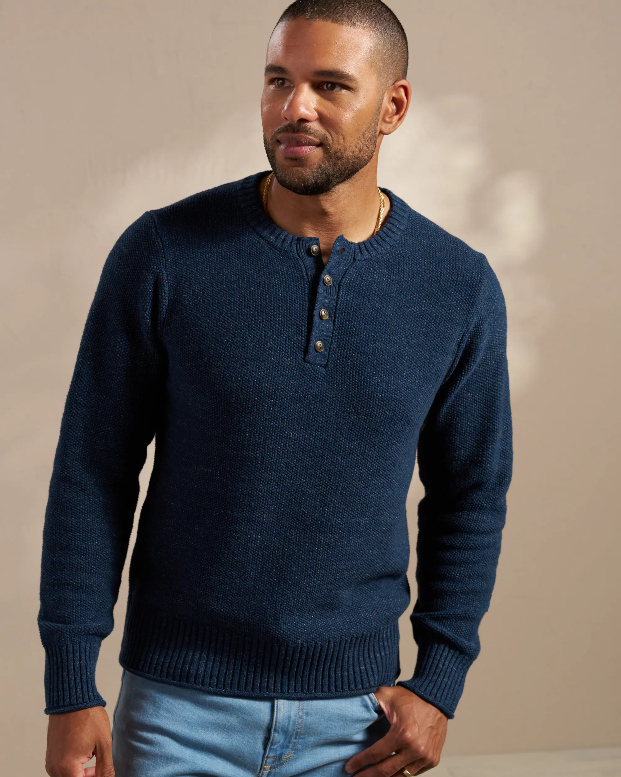 Men's Henley Sweater