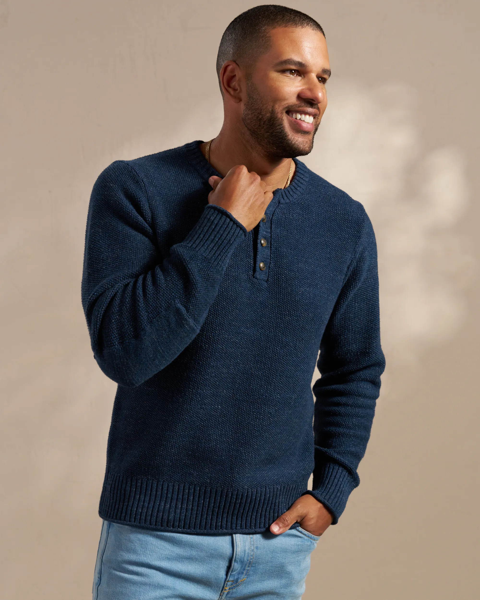 Men's Henley Sweater