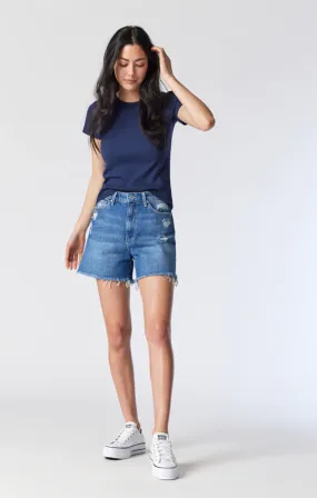 MILLIE DARK BLUE DENIM SHORTS