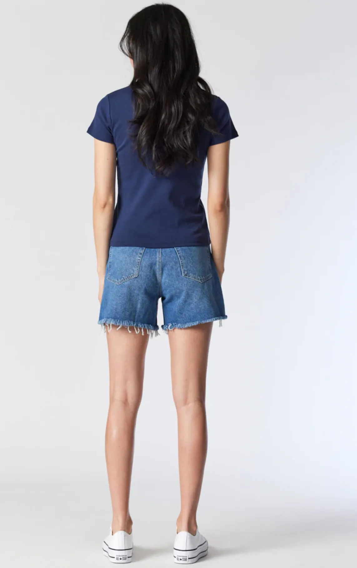 MILLIE DARK BLUE DENIM SHORTS