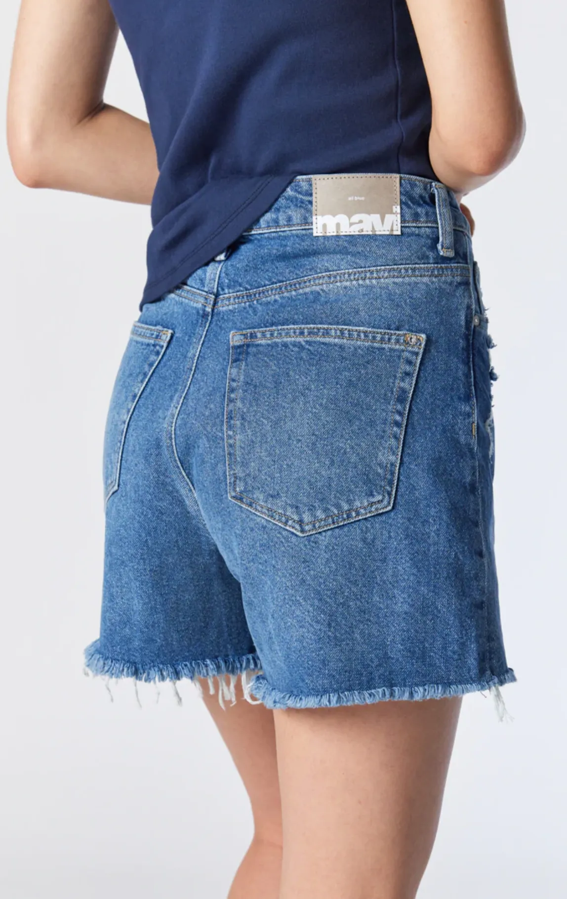 MILLIE DARK BLUE DENIM SHORTS