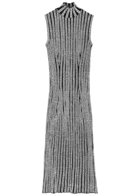 MISSONI Striped sequin-embellished knitted midi dress  
                         
                     
                