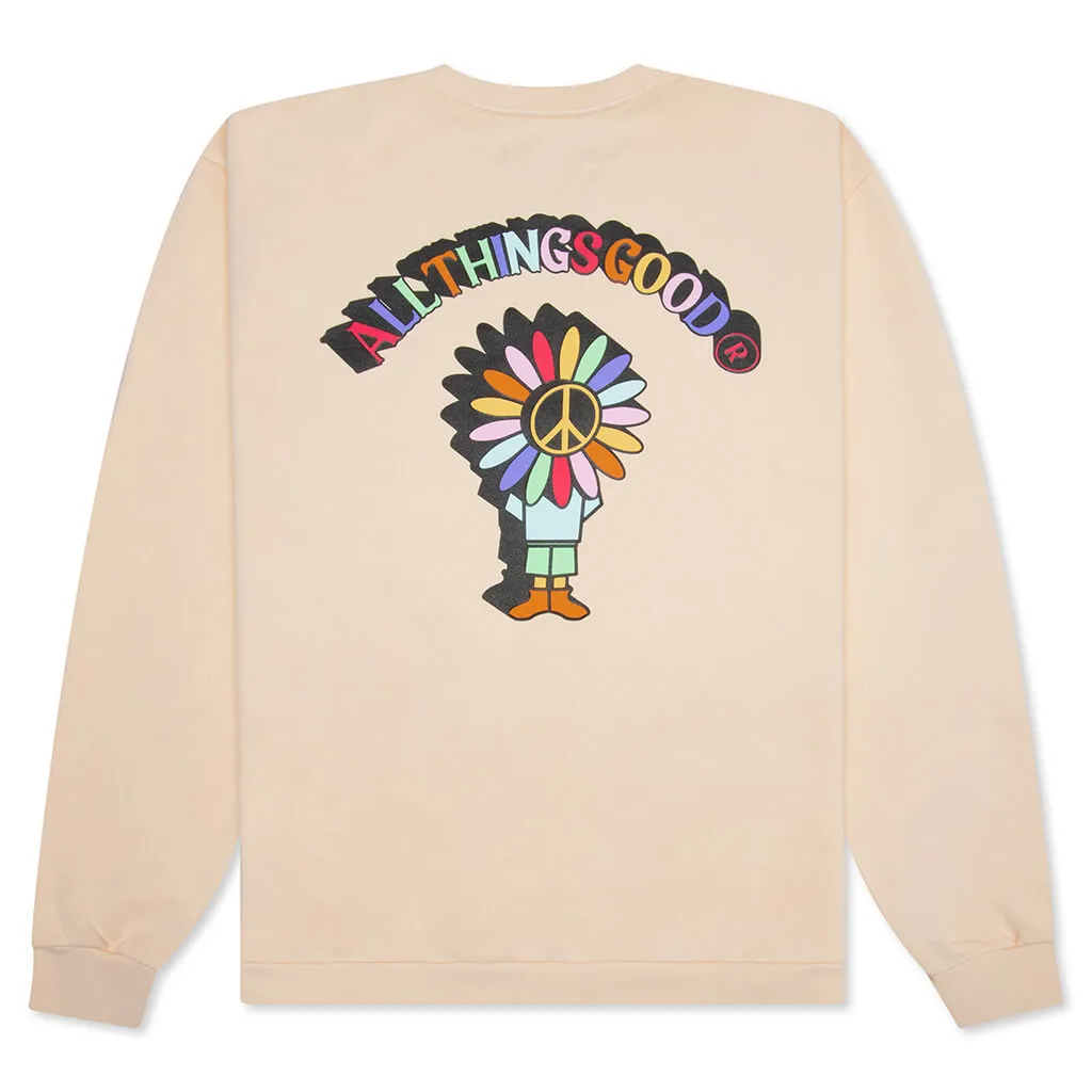 Multi ATG Crewneck - Almond Oil