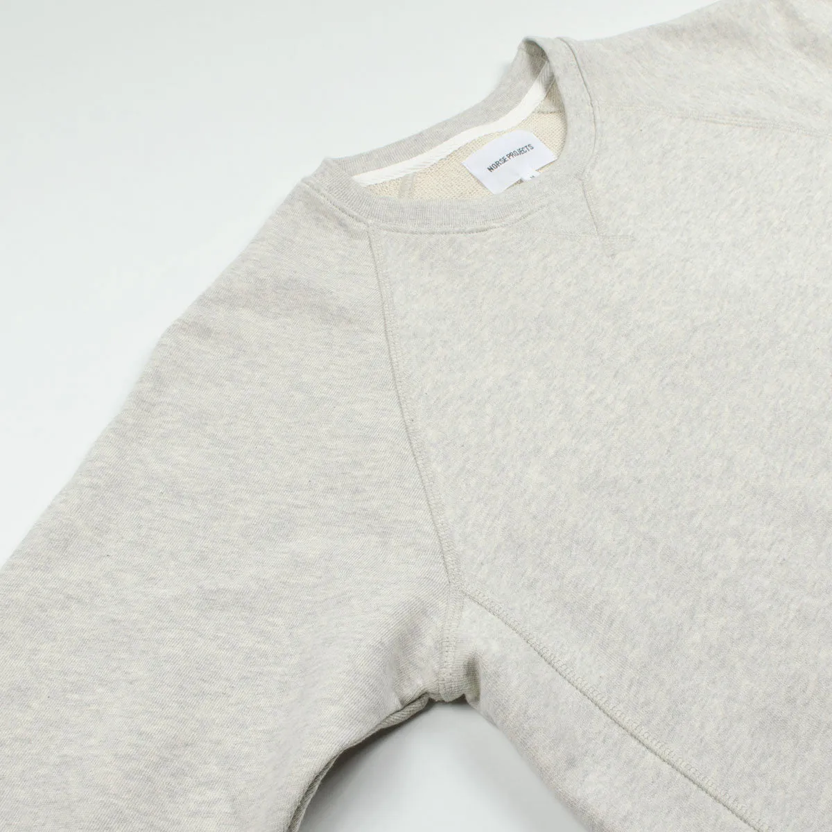 Norse Projects - Ketel Crew Sweatshirt - Light Grey Melange