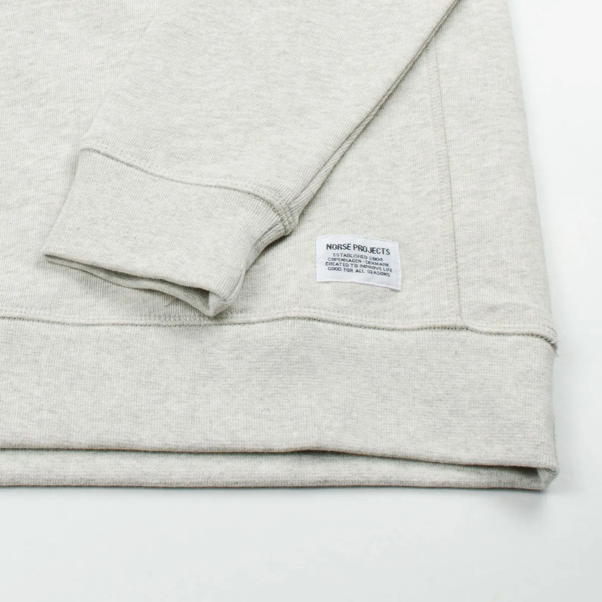 Norse Projects - Ketel Crew Sweatshirt - Light Grey Melange