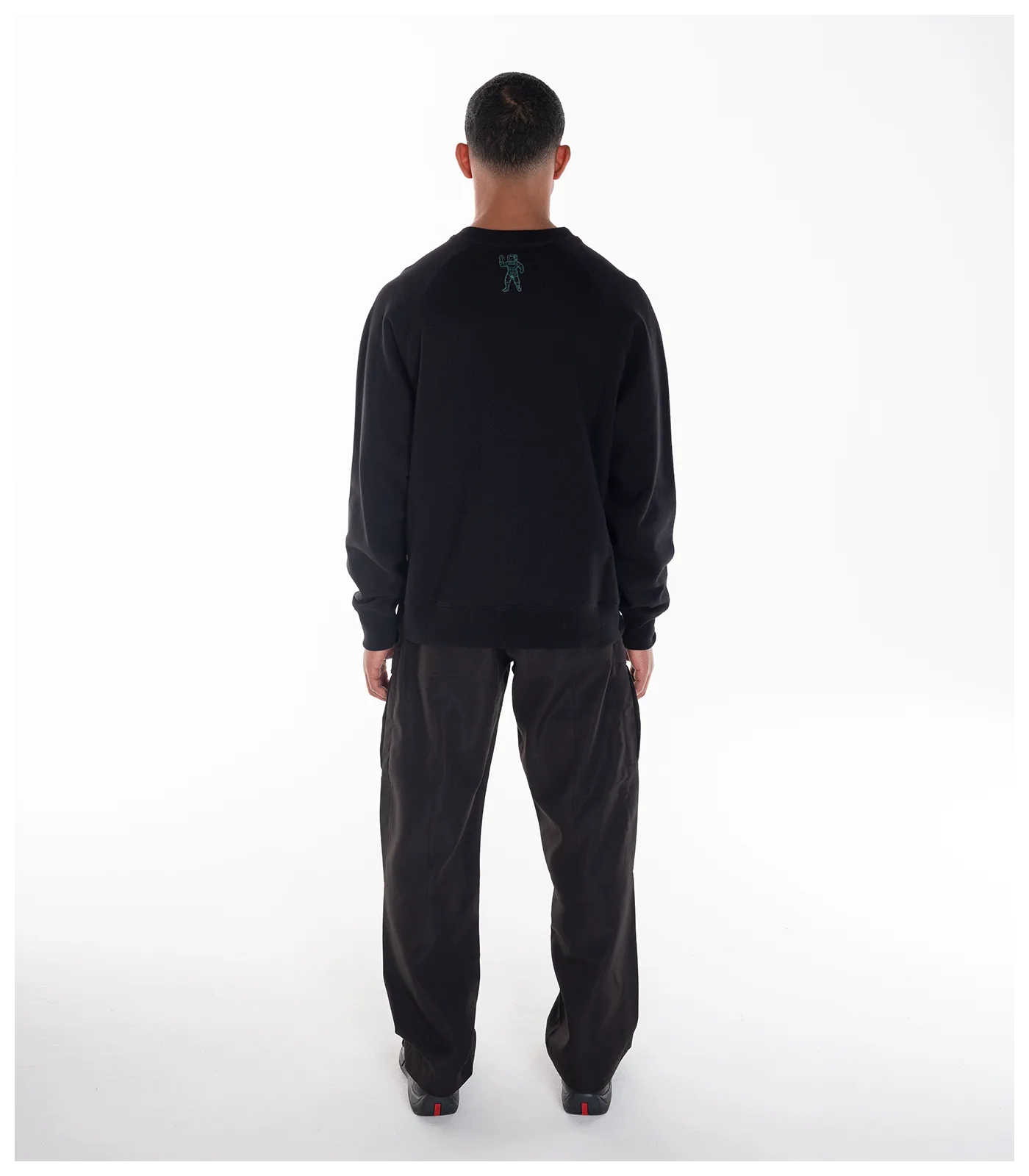 NOTHING CAMO ARCH LOGO CREWNECK - BLACK