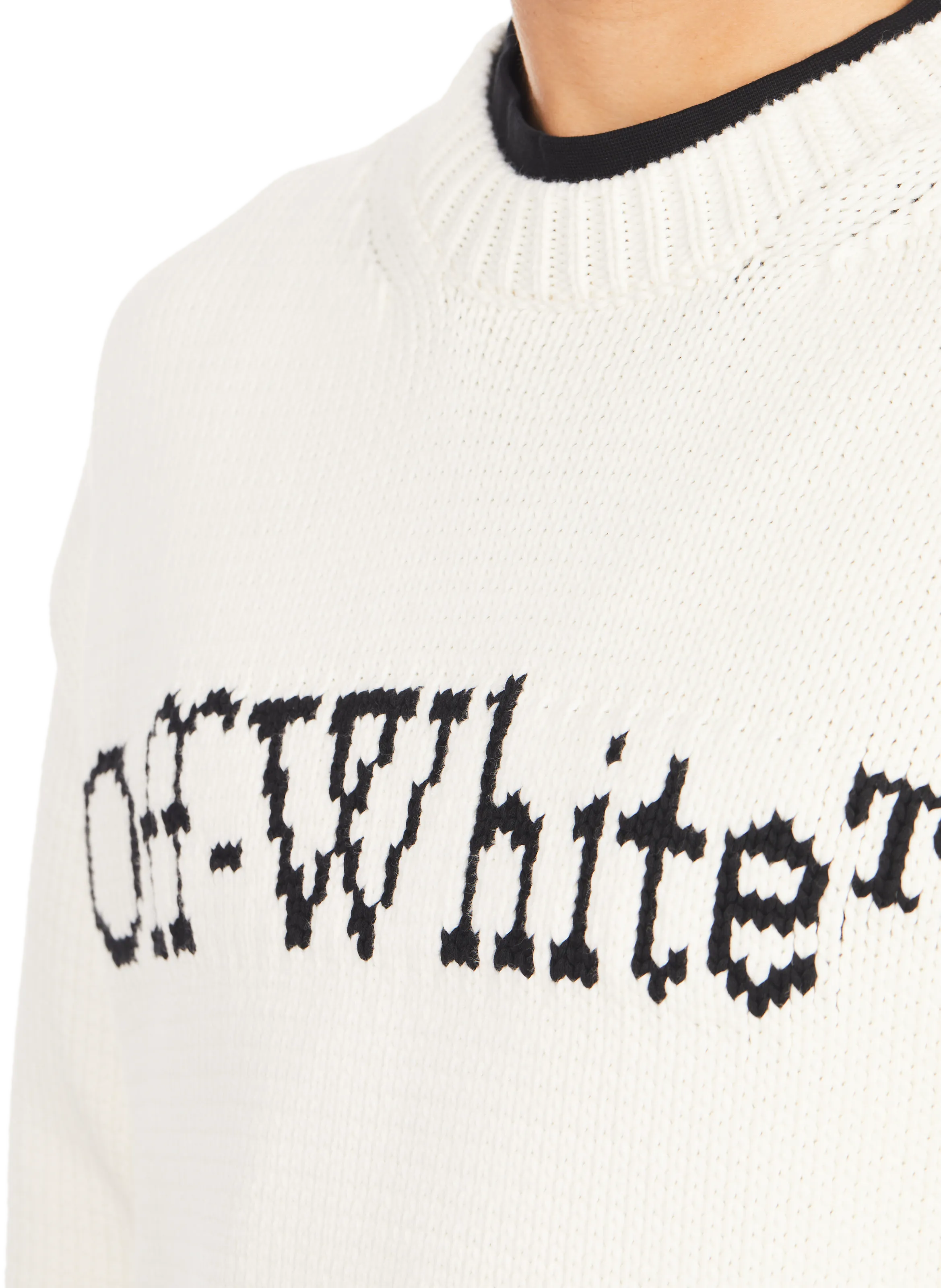 Off-white  Logo knit jumper - Beige