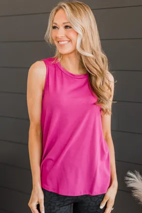 On Second Glance Tank Top- Deep Fuchsia