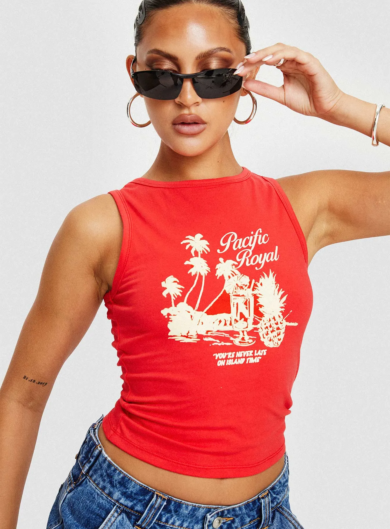 Pacific Royal Tank Top Red