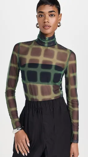 PH5   Sulley Plaid Turtleneck Top 