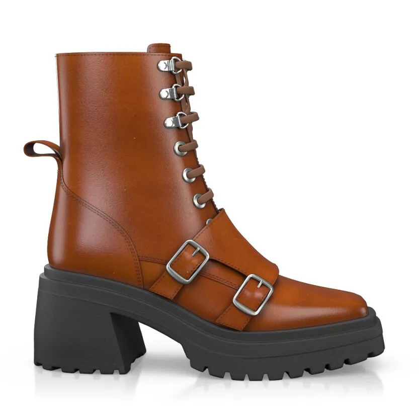 Platform Combat Ankle Boots 58897