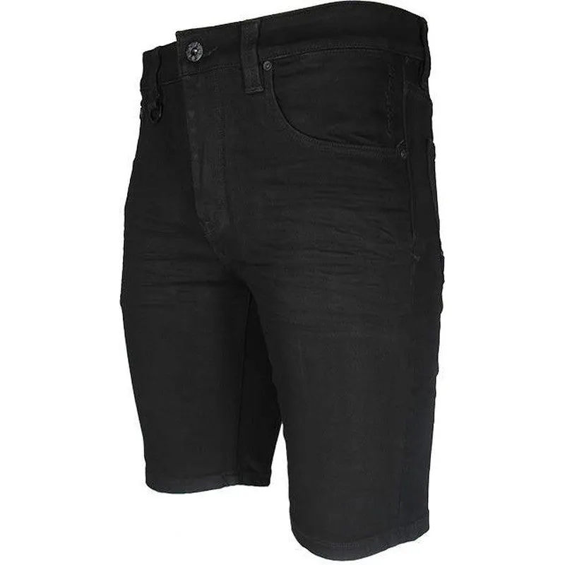 Privilege Society Men's Black 777 Denim Shorts