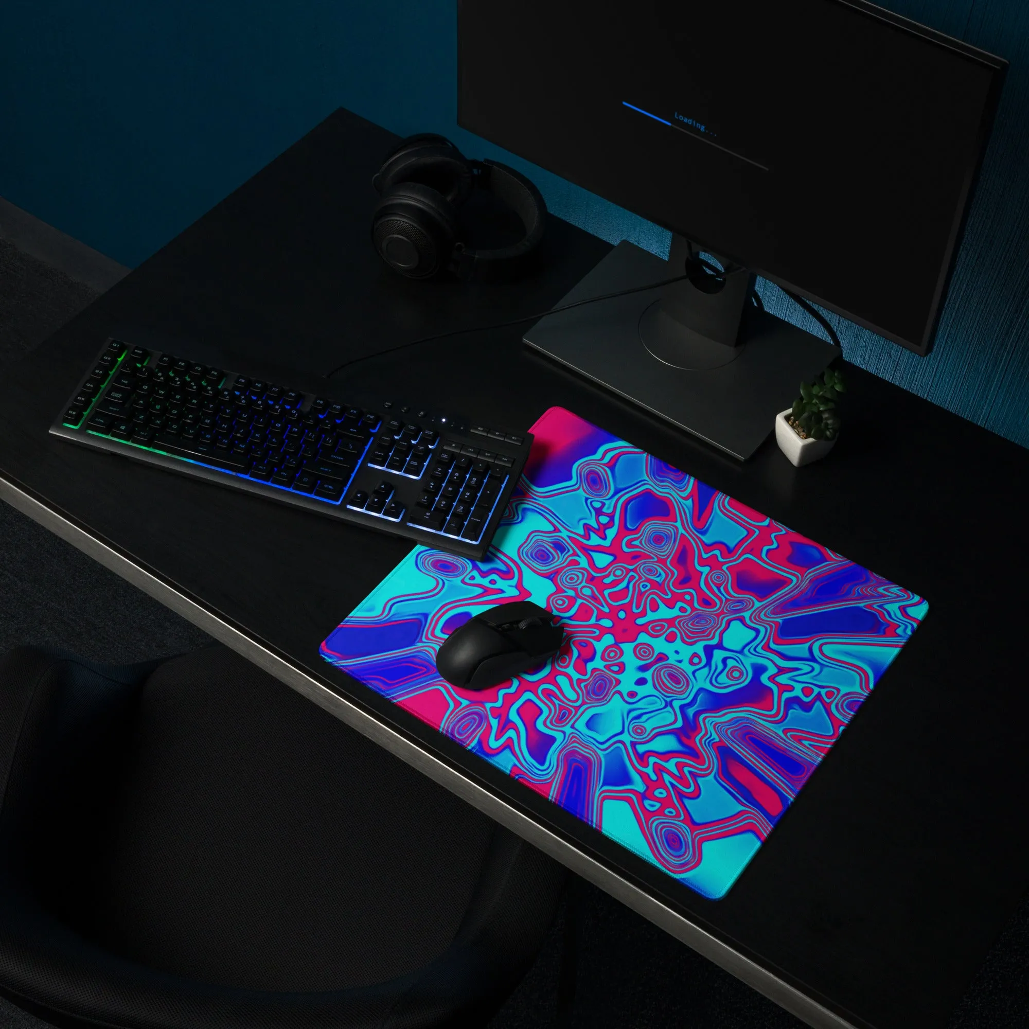 Psychedelic Liquid Plasma Gaming Mouse Pad