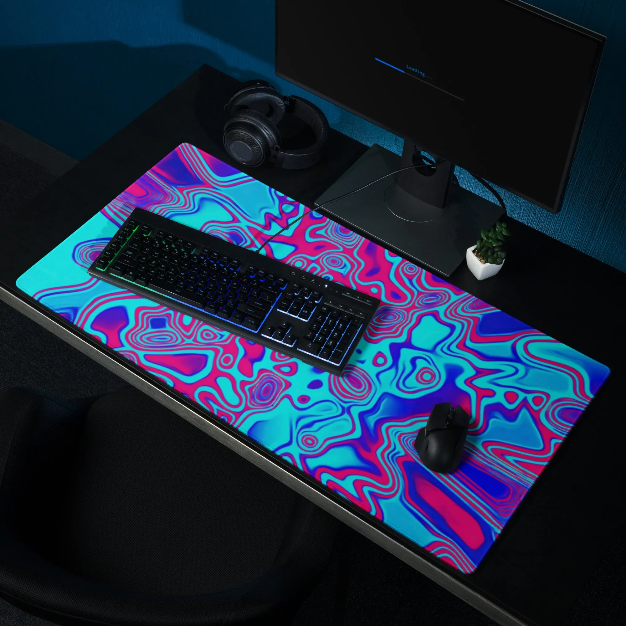 Psychedelic Liquid Plasma Gaming Mouse Pad