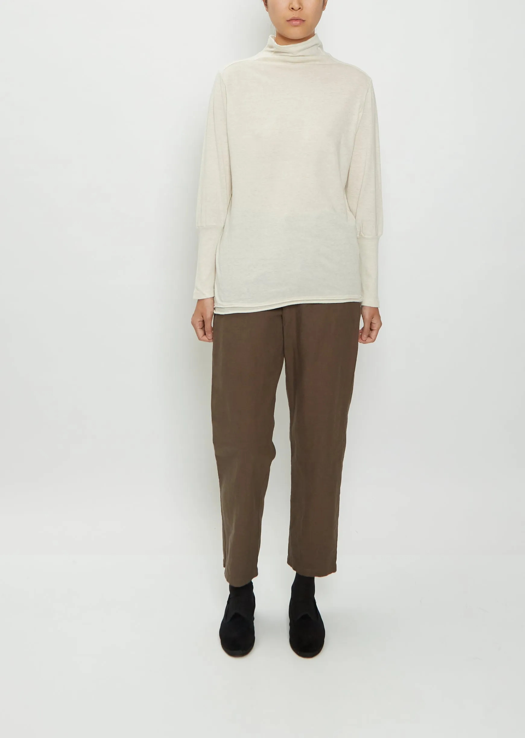 Pullover Wool Cotton Turtleneck