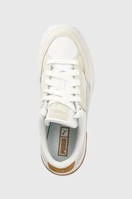 Puma leather sneakers Mayze Stack Luxe Wns white color