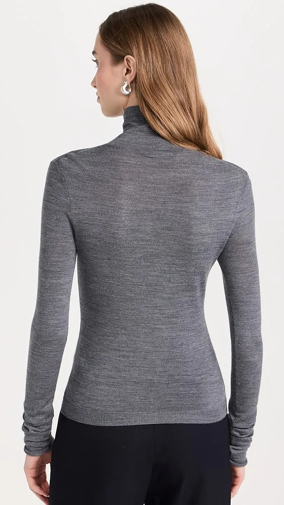 Reformation   Faith Merino Fitted Turtleneck Pullover 