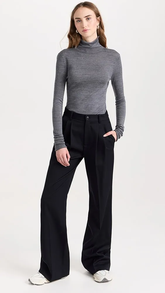 Reformation   Faith Merino Fitted Turtleneck Pullover 