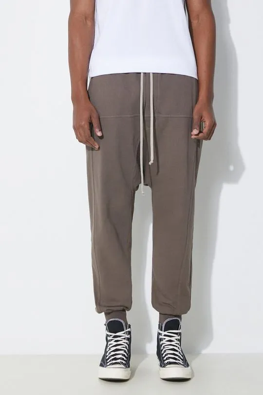 Rick Owens joggers brown color smooth DU01D1395.RIG.34