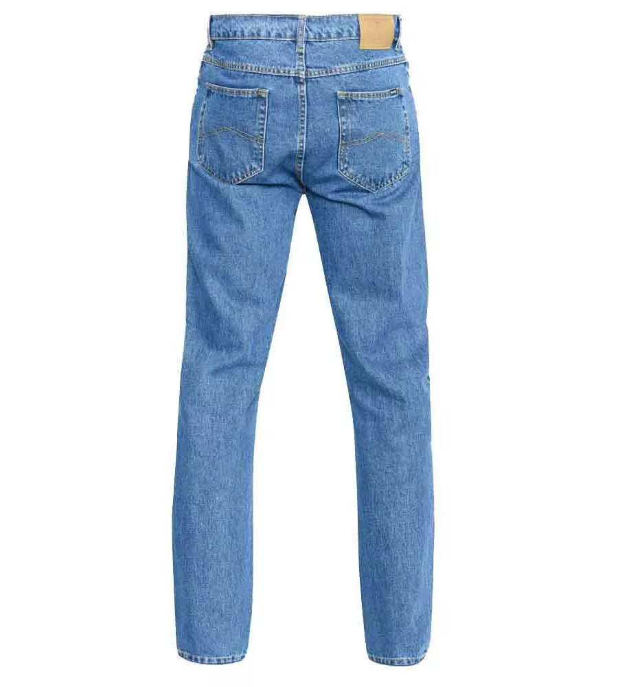 Rockford Mens Blue Stonewash Comfort Fit Jeans (COMFORT STONEWASH)