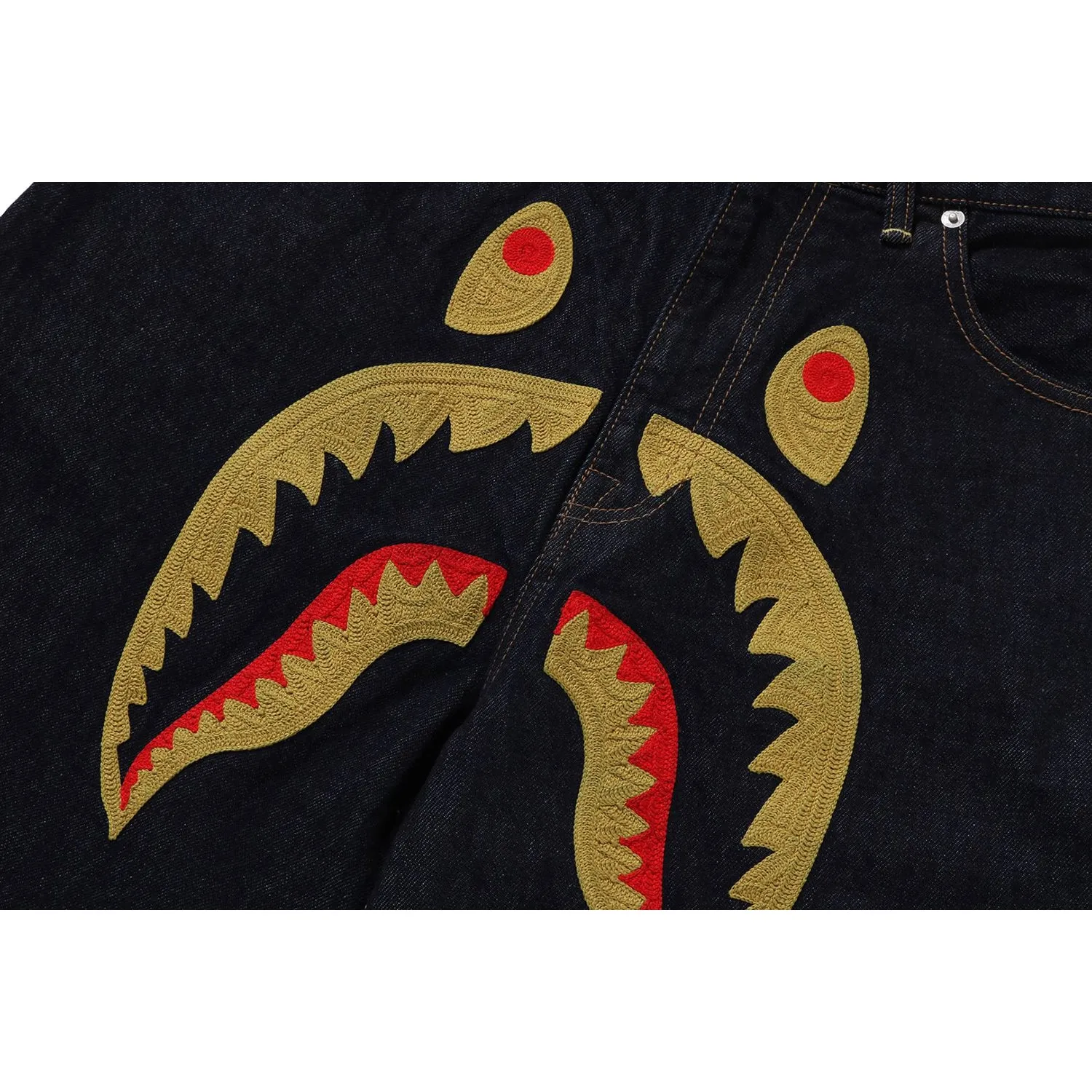 SHARK DENIM SHORTS MENS