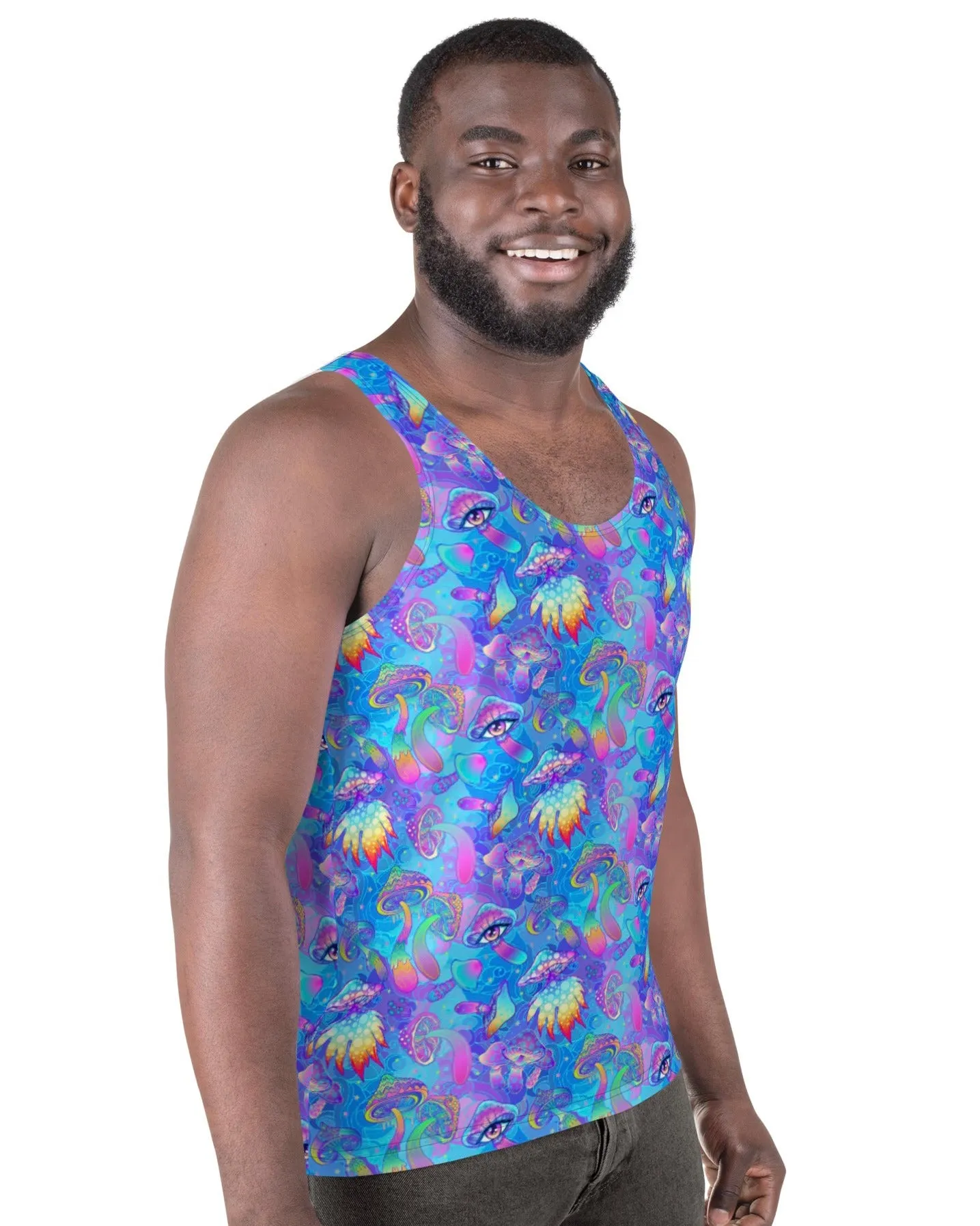 Shroomin Blue Tank Top