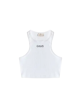 Soho Crop Tank - White