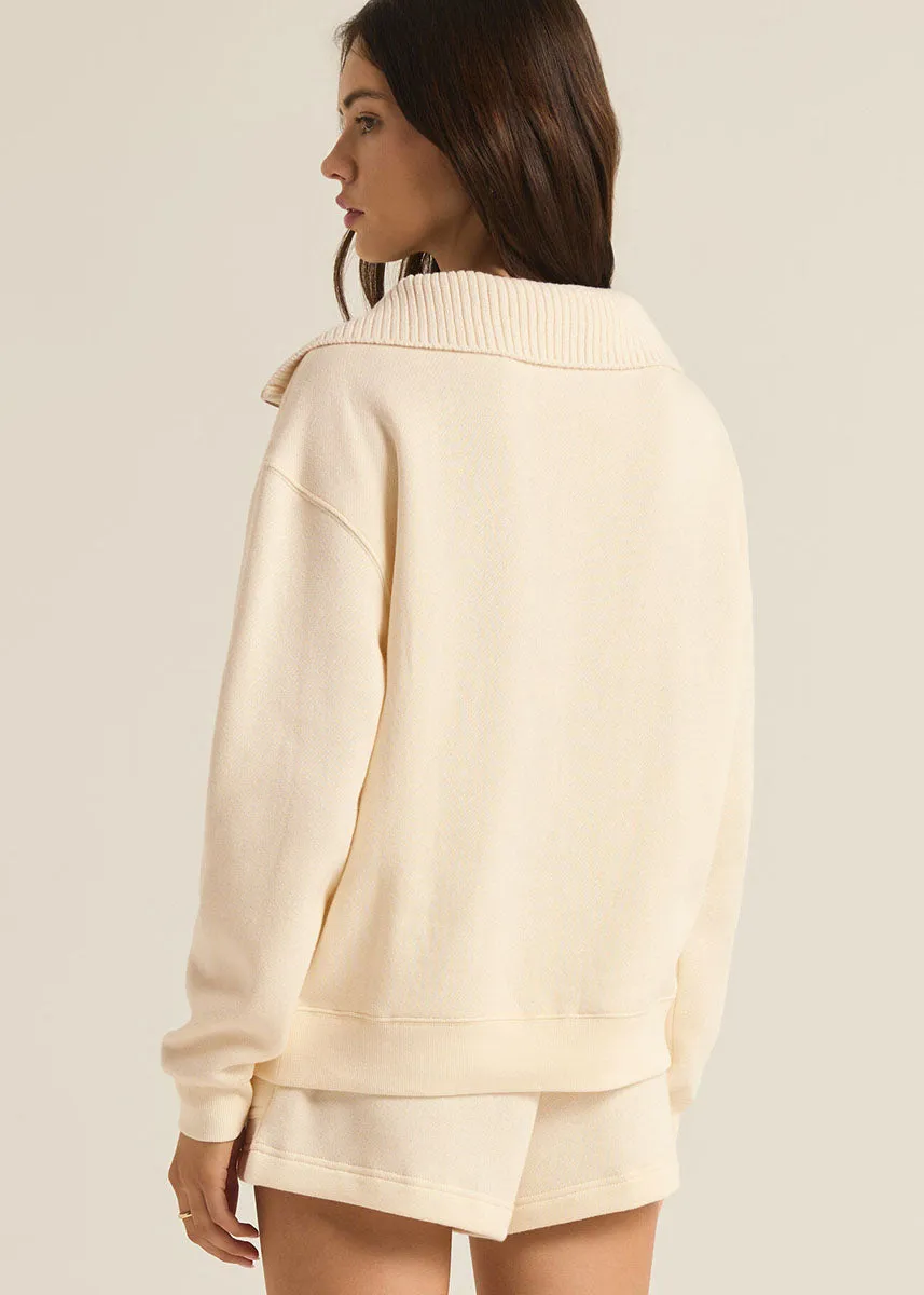 Sonata Fleece Sweatshirt - Sea Salt