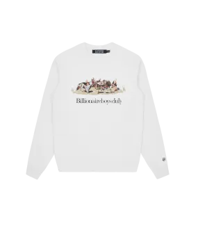 SPACE HUNT CREWNECK - WHITE