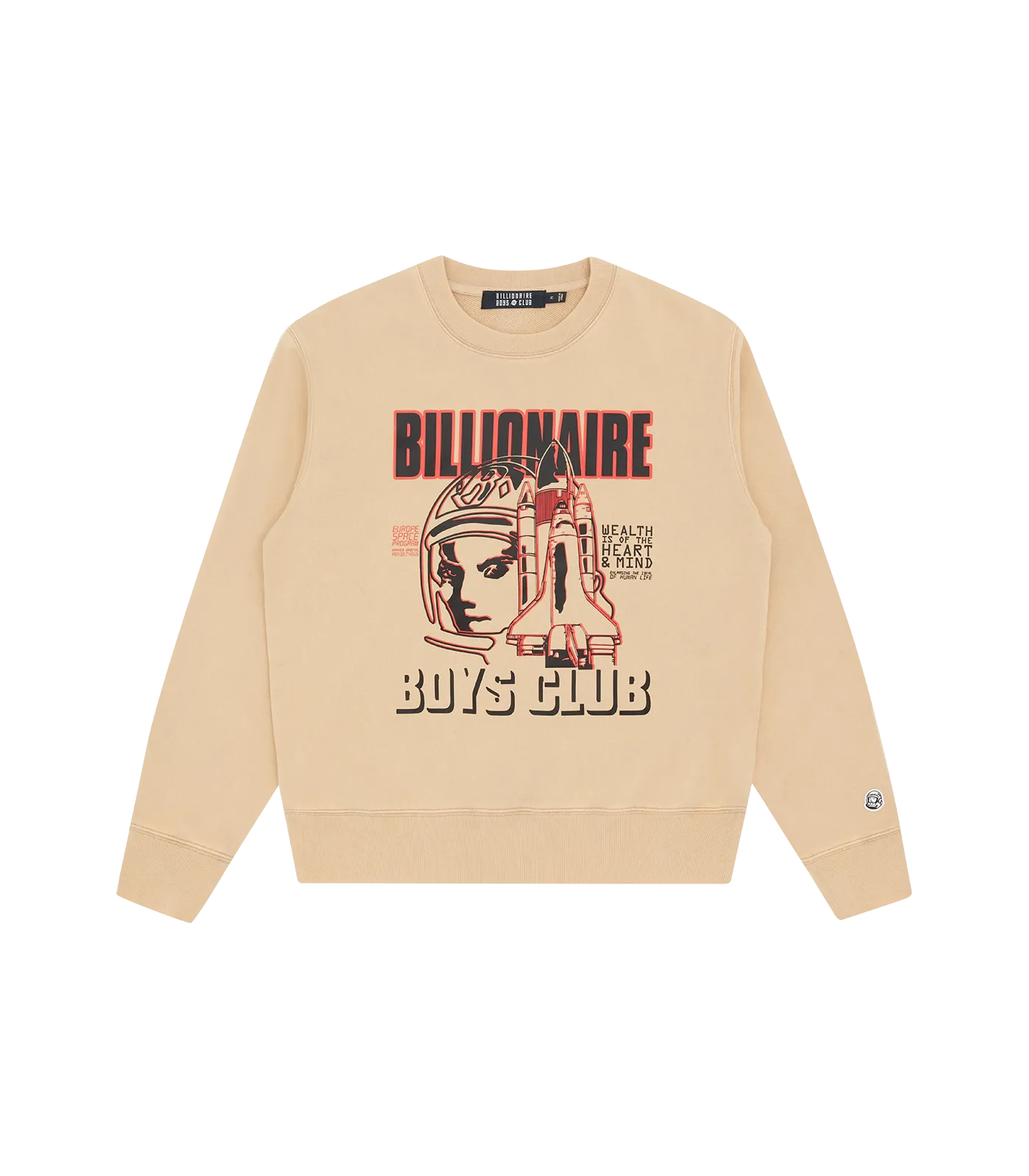 SPACE PROGRAM CREWNECK - LIGHT TAN