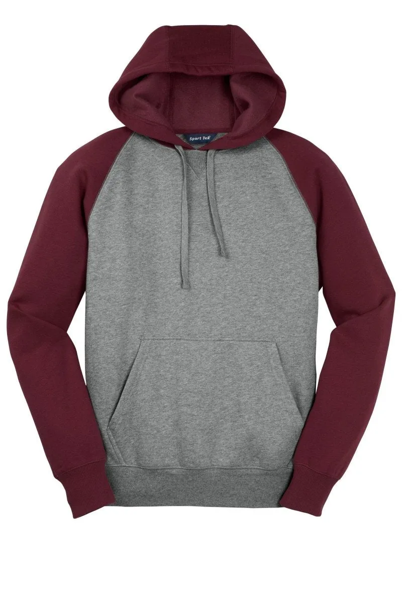 Sport-Tek Raglan Colorblock Pullover Hooded Sweatshirt